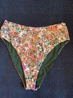 Swim systems High-Waist Floral Bikini Bottoms